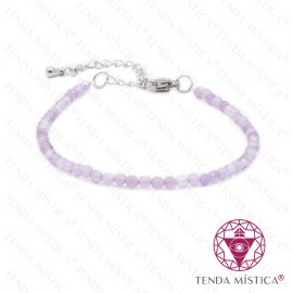 Pulseira Multiface Ametista Brasil com Aço 3mm