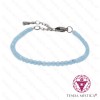 Pulseira Multiface Angelite com Aço 3mm