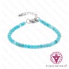 Pulseira Multiface Apatite com Aço 3mm