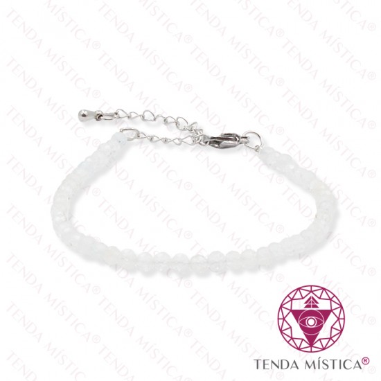 Pulseira Multiface Cristal com Aço 3mm