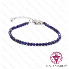 Pulseira Multiface Lápis Lazúli com Aço 3mm