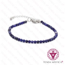 Pulseira Multiface Lápis Lazúli com Aço 3mm
