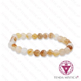 Pulseira Quartzo Dourado 6mm