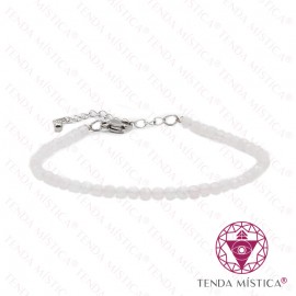 Pulseira Multiface Quartzo Rosa com Aço 3mm