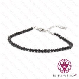Pulseira Multiface Turmalina com Aço 3mm