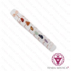 Barra Selenite com Chakras
