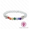 Pulseira Chakras Selenite Elefante 6mm