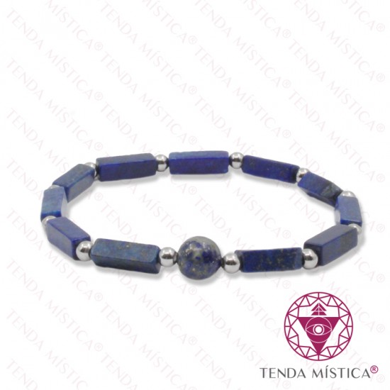 Pulseira Lápis Lazúli com Bola