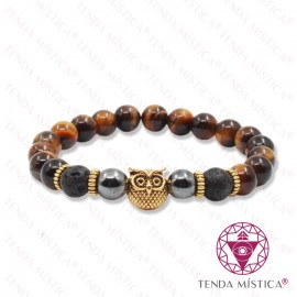 Pulseira Olho de Tigre Mocho 8mm
