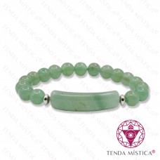 Pulseira Quartzo Verde Larga 8mm