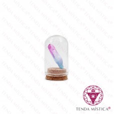 Frasco de Vidro Quartzo Aura