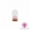 Frasco de Vidro Quartzo Rosa