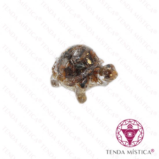 Orgonite Tartatuga Mini Olho de Tigre