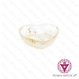 Orgonite Taça Coração Dourada