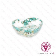 Orgonite Taça Coração Turquesa