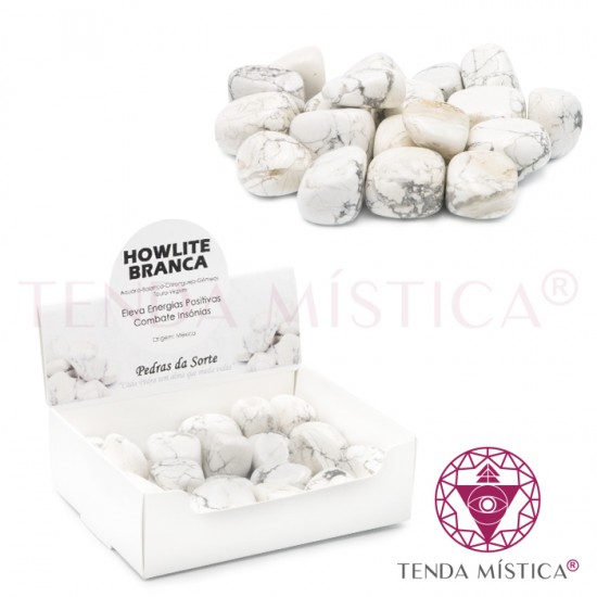 Caixa 250gr Howlite Branca