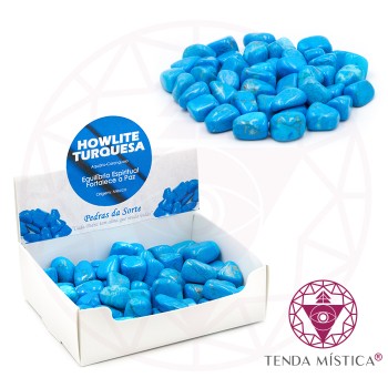 Caixa 250gr Howlite Turquesa Azul