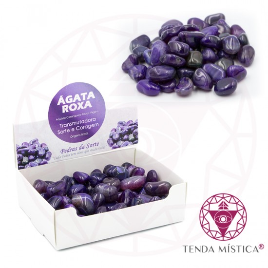 Caixa 250gr Ágata Roxa