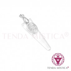 Pendente Quartzo Cristal Om