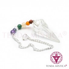 Pêndulo Chakras - Quartzo Cristal