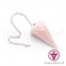 Pêndulo Prisma Quartzo Rosa 5cm