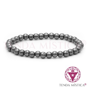 Pulseira Hematite 6mm