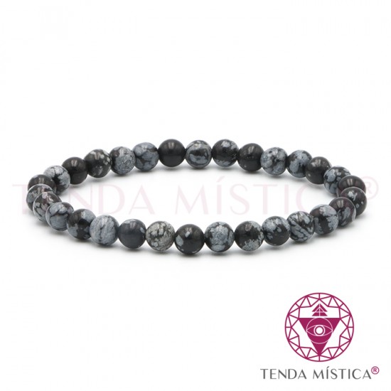 Pulseira Obsidiana Nevada - 6mm