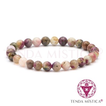 Pulseira Turmalina Multicolor - 8mm