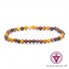 Pulseira Jaspe Mookaite - 4mm