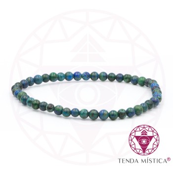 Pulseira Azurite & Amazonite 4mm