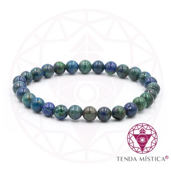 Pulseira Azurite & Amazonite 6mm