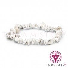 Pulseira Chips Howlite Branca