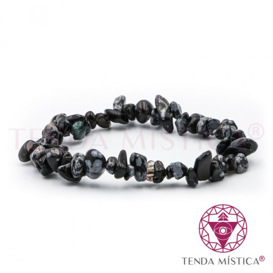 Pulseira Chips Obsidiana Nevada