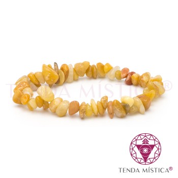 Pulseira Chips Jaspe Amarelo