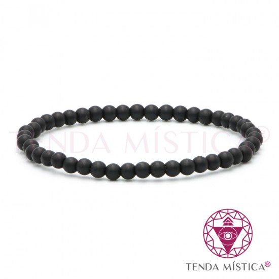 Pulseira Vulcânica Polida 4mm