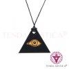 Colar Shungite Triângulo Olho Hórus