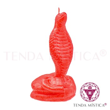 Vela Figura Serpente XL Vermelha