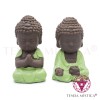 Conj. 2 Buddhas Verdes Meditação