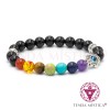 Pulseira Chakras Hamsá Ónix