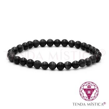 Pulseira Obsidiana Negra - 6mm