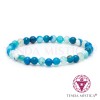 Pulseira Ágata Azul Natural 6mm Pulseira Ágata Azul Natural 6mm