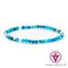 Pulseira Ágata Azul Natural 4mm Pulseira Ágata Azul Natural 4mm