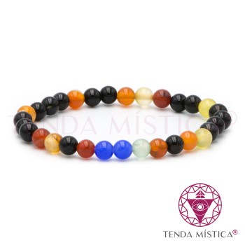 Pulseira Ágatas 6mm