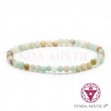 Pulseira Amazonite Natural 4mm
