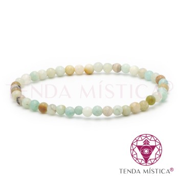 Pulseira Amazonite Natural 4mm