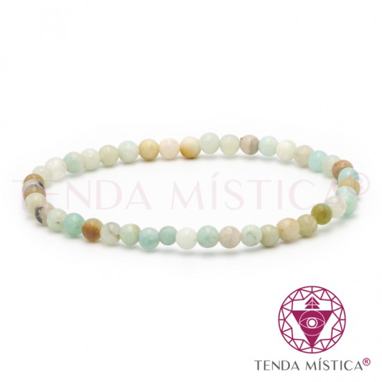 Pulseira Amazonite Natural 4mm