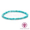 Pulseira Turquesa Multifacetada 4mm