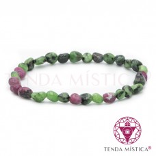 Pulseira Zoisite & Rubi Irregular