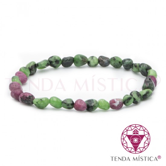 Pulseira Zoisite & Rubi Irregular