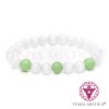 Pulseira Selenite + Quartzo Verde - 8mm